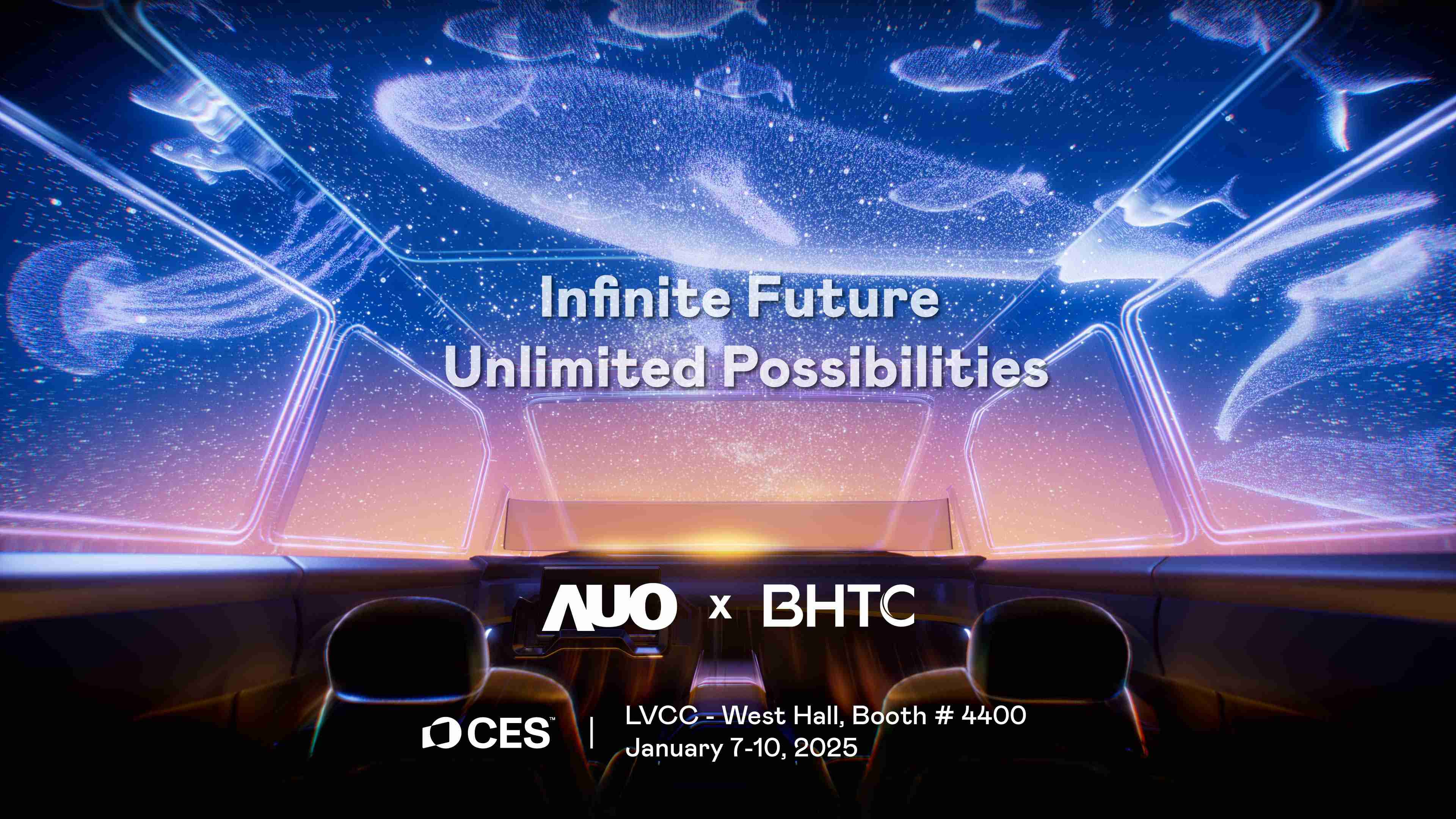 彩霸王以Infinite Future, Unlimited Possibilies为主题，，，联合BHTC于CES 2025扩大规模展出